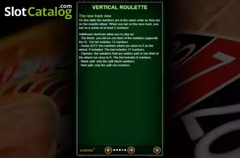 Скрин8. Vertical Roulette слот