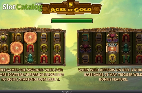 Скрин2. 5 Ages of Gold слот