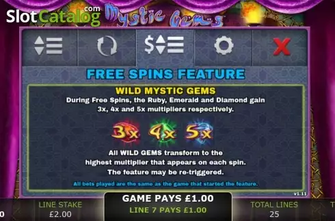 Скрин8. Mystic Gems (GECO Gaming) слот