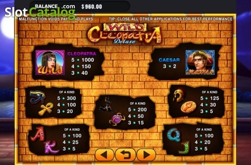 Скрин4. Wild Cleopatra Deluxe слот