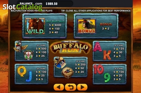 Скрин5. Buffalo Run слот