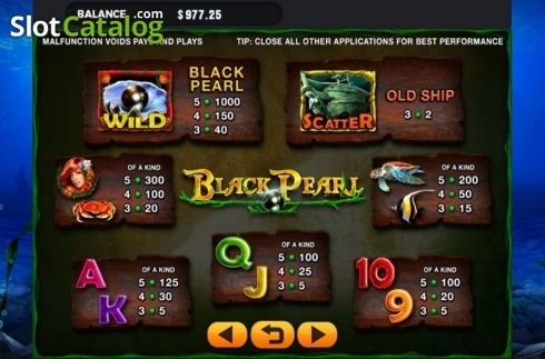 Скрин5. Black Pearl (GMW) слот