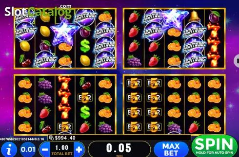 Скрин3. Lightning Fruits Quad слот