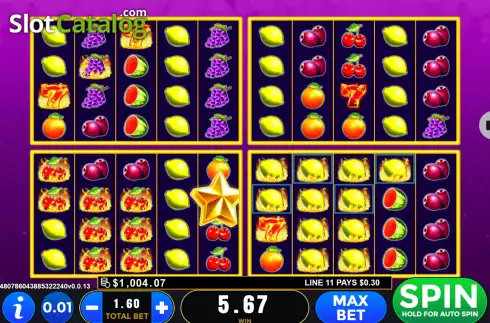 Скрин4. Super Fruit Quad слот