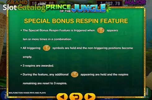 Скрин6. Prince of the Jungle слот