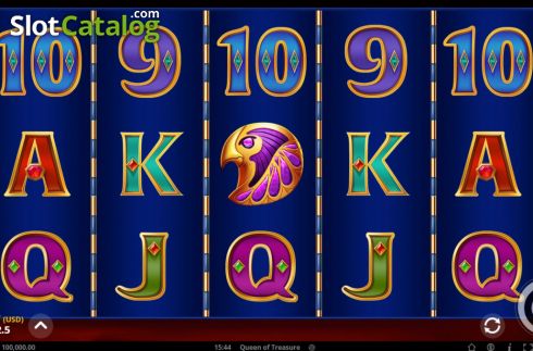 Скрин2. Queen of Treasure (GONG Gaming Technologies) слот