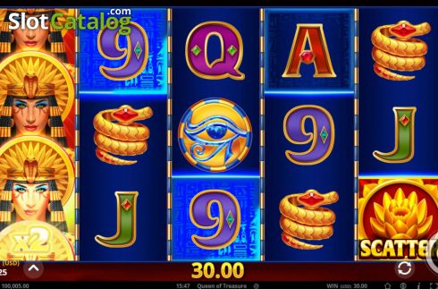 Скрин3. Queen of Treasure (GONG Gaming Technologies) слот