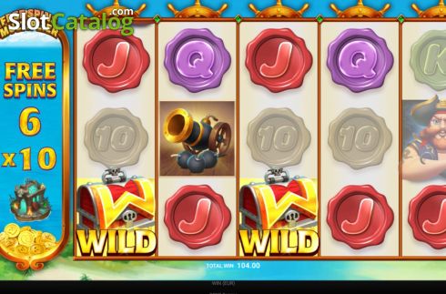 Скрин7. Pirate's Quest (GONG Gaming) слот