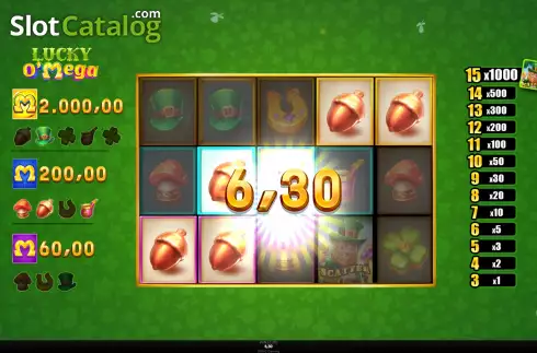 Скрин4. Lucky O'Mega слот