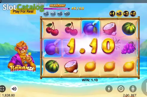 Скрин4. Bananza (GONG Gaming Technologies) слот