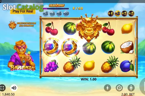 Скрин9. Bananza (GONG Gaming Technologies) слот