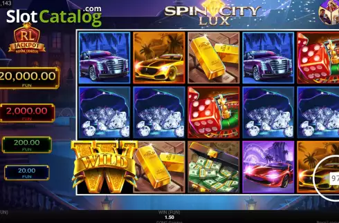 Скрин3. Royal League Spin City Lux слот