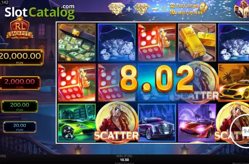 Скрин4. Royal League Spin City Lux слот