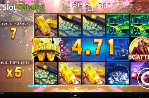 Скрин9. Royal League Spin City Lux слот