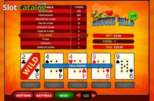 Скрин3. Deuces Wild (GVG) слот