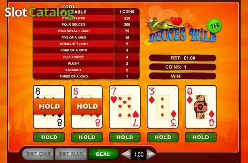 Скрин4. Deuces Wild (GVG) слот