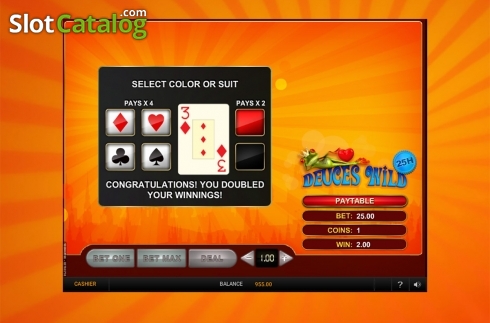 Скрин4. Deuces Wild 25 Hands (GVG) слот