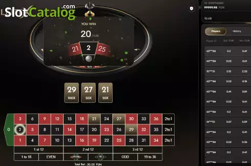 Скрин3. Roulette X (Galaxsys) слот