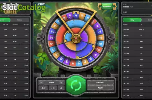 Скрин2. Jungle Wheel слот