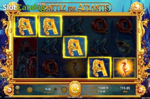 Скрин3. Battle for Atlantis слот