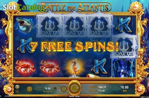 Скрин5. Battle for Atlantis слот