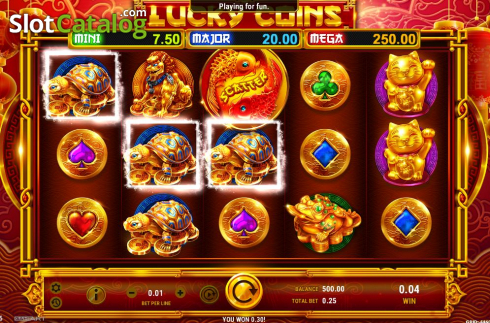 Скрин4. Lucky Coins (GameArt) слот