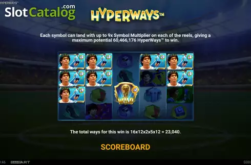 Скрин9. Maradona Hyperways слот