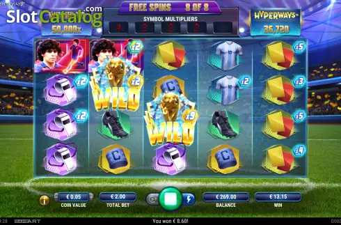 Скрин4. Maradona Hyperways слот