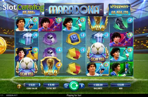 Скрин2. Maradona Hyperways слот