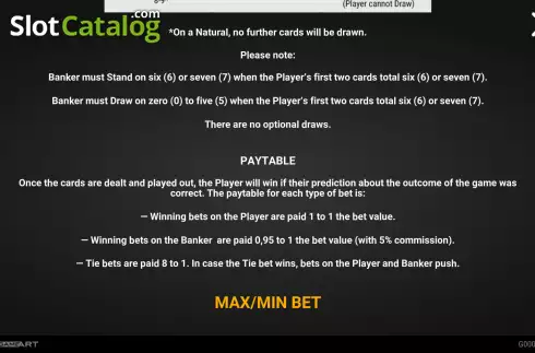 Скрин4. Baccarat (GameArt) слот