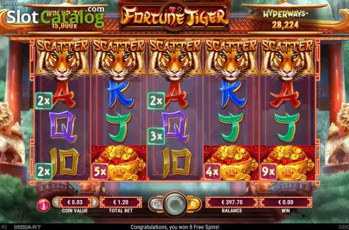 Скрин4. Fortune Tiger HyperWays слот