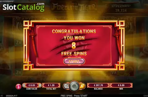 Скрин5. Fortune Tiger HyperWays слот