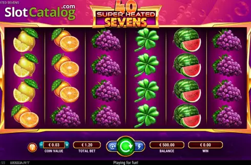 Скрин4. 40 Super Heated Sevens слот