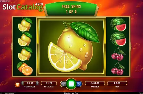 Скрин9. Dynamite Fruits Deluxe слот
