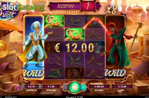 Скрин3. Aladdin's Quest слот