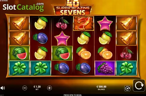 Скрин2. 40 Super Blazing Sevens слот