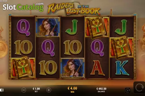 Скрин8. Raiders of the Lost Book слот