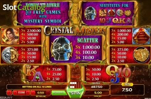 Скрин6. Crystal Mystery слот