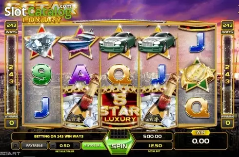 Скрин2. Five Star Luxury слот