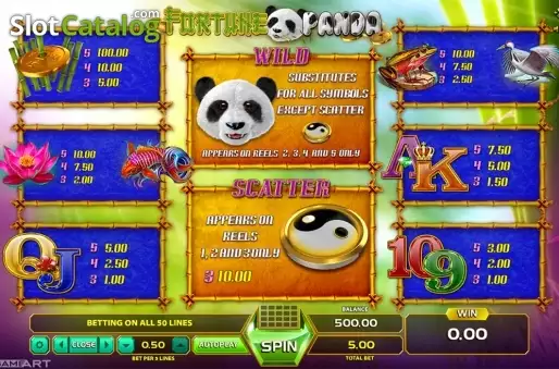 Скрин5. Fortune Panda (GameArt) слот