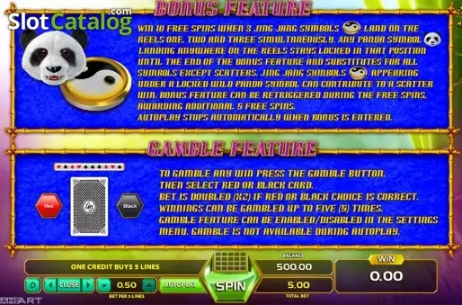 Скрин6. Fortune Panda (GameArt) слот