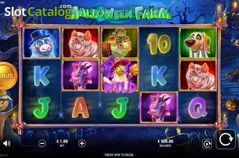 Скрин2. Halloween Farm слот