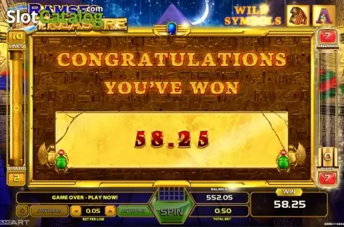 Скрин8. Ramses Treasure слот