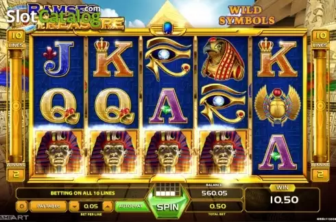 Скрин3. Ramses Treasure слот