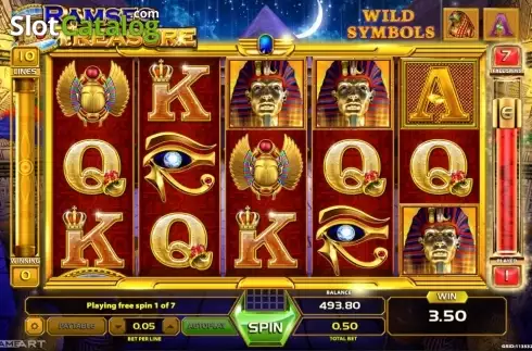 Скрин6. Ramses Treasure слот