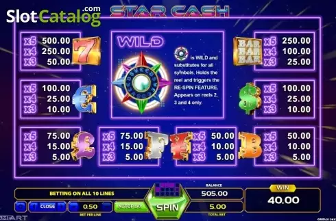Скрин6. Star Cash (GameArt) слот