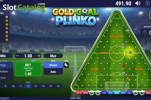 Скрин3. Gold Goal Plinko слот