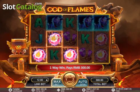 Скрин5. God of Flames слот