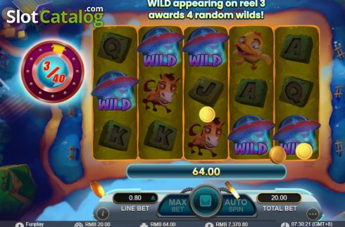 Скрин5. Ufo Frenzy слот