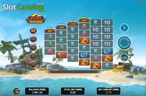 Скрин2. Wrecked Treasures слот